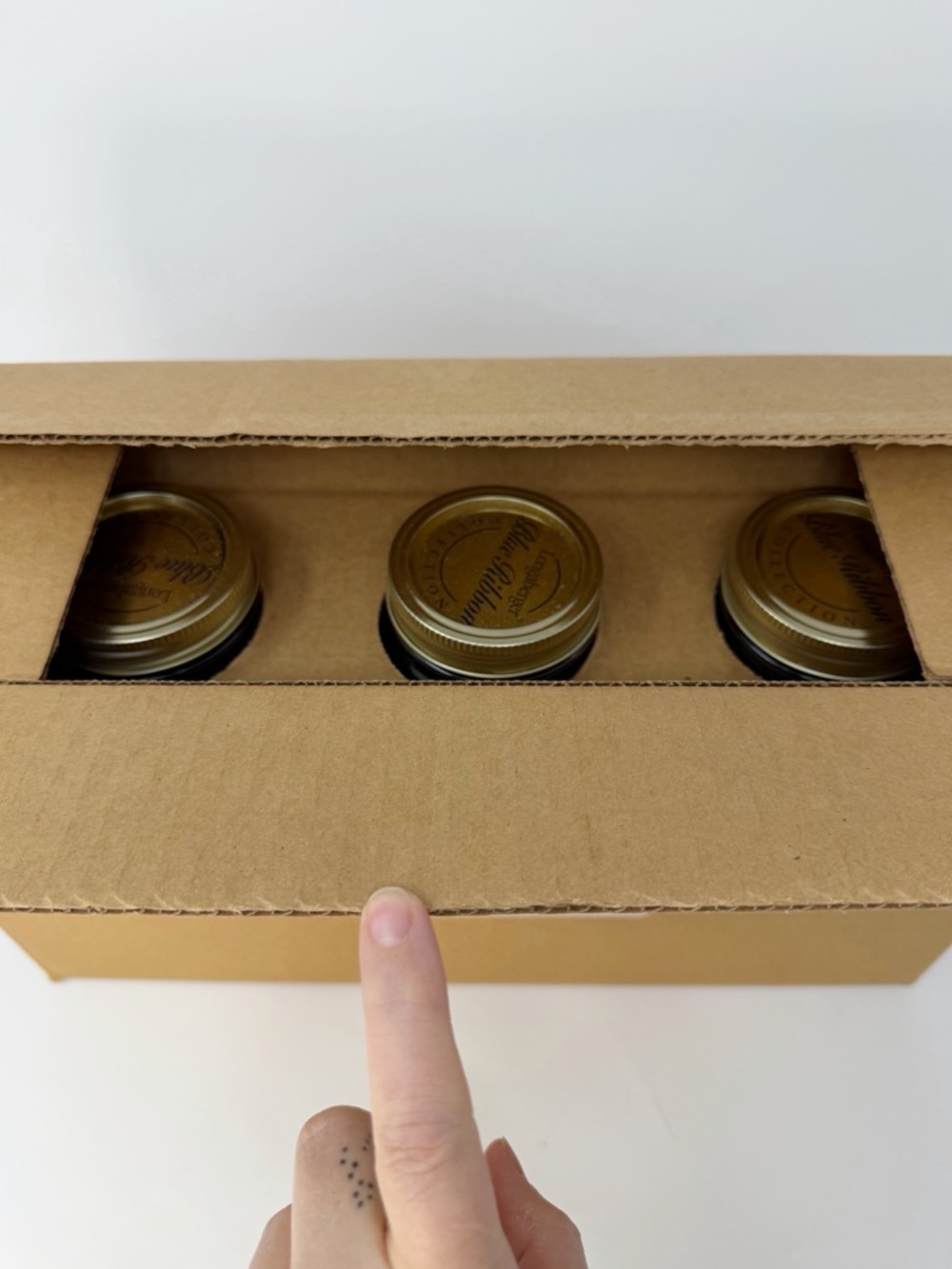 NEW Longaberger Blue Ribbon Quart Canning Jars Set 3 Glass USA w Lids Box - Picture 4 of 9